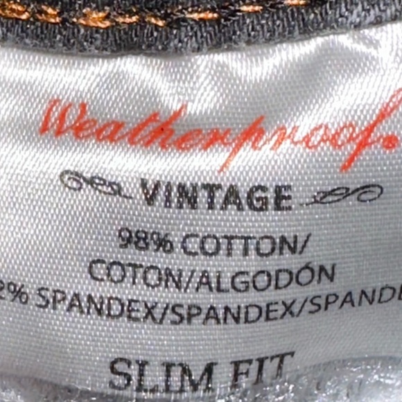 MEN'S Weatherproof Vintage slim Jean Blue Shorts 40 - Picture 7 of 7